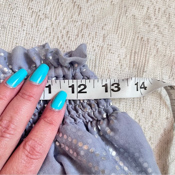 Surf Gypsy tiered metallic ruffle  skirt - Picture 7 of 8